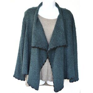 Dark Teal Cardigan by Windy River, size L. NWOT